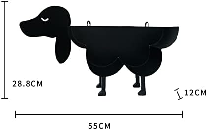 HQSGDMN מחזיק נייר טואלט כלב מעמד אחסון רקמות אמבטיה מתכת שחור, מחזיקי רקמות בעלי חיים מצחיקים של חיה מצחיקים 7 רולס