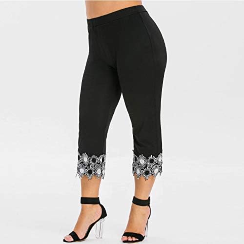 מכנסי יוגה מפורסמים של TIK_TOK, בתוספת חותלות קפרי בגודל לנשים לחדר כושר קצוץ חותלות דחיסה שלל הרמת ג'ינס ג'ינס