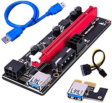 מחברים 60 סמ PCI -E PCIE RISER 009 אקספרס 1X TO16X מאריך PCI E USB RISER 009S GPU מתאם כפול כרטיס SATA 15 pin
