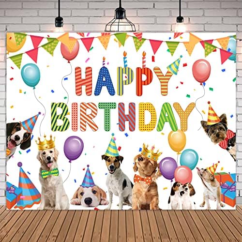 צ ' יקאיון 7 * 5 רגל כלב יום הולדת שמח רקע חמוד גור כלב צילום רקע מאפשר מסיבת באנר רקע מסיבת יום הולדת אספקת