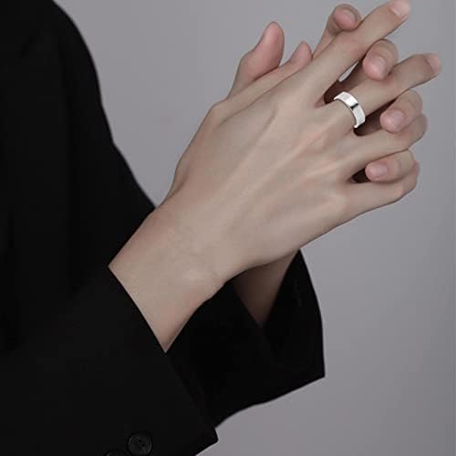 נירוסטה טבעות לנשים אופנה פשוט חלק טבעת נירוסטה שטוח טבעת טיטניום פלדת טבעת 4 ממ רחב