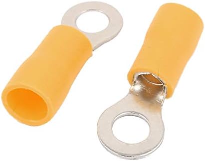 אקס-דריי 500 יחידות קרוואנים 5.5-5 אוג 12-10 שרוול פלסטיק מסופי טבעת מבודדים מראש מחבר צהוב(טרמינלי אד אנלו פריסולאטו