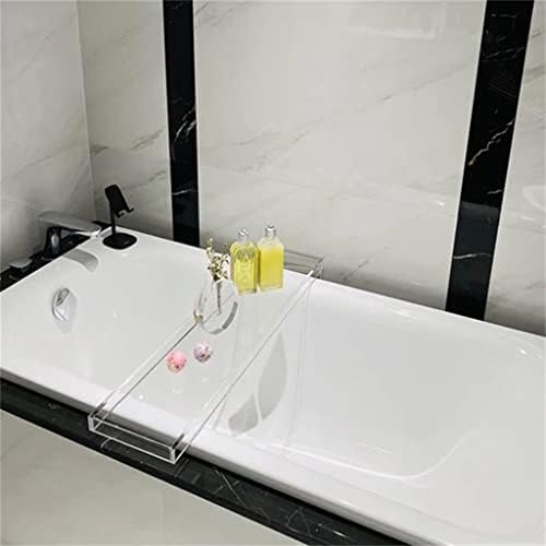 אקריליק שקוף מתלה אמבטיה אמבטיה מחיצת אמבטיה נייד טלפון אחסון מגש