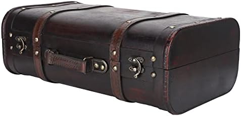 DOACT ניידים מזוודה עתיקה עתיק מארז אבזרי אבזרי קישוט מלאכה לקישוט קופסא אביזרי נסיעה