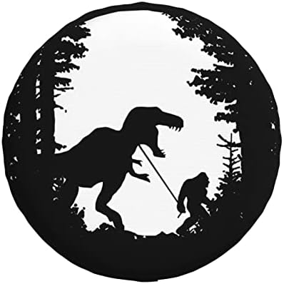 דינוזאור Bigfoot RV צמיג צמיג חילוף כיסוי גלגל צמיג לכיסוי נגררים לנסיעות מגנים אבק אבק אטום למזג אוויר עבור קרוואן