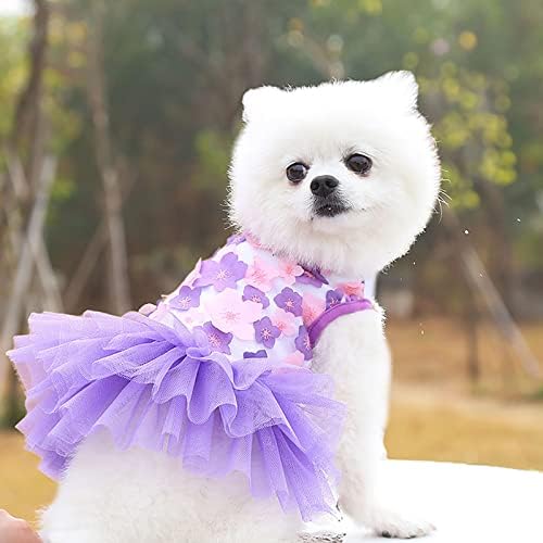 שמלות כלב בינוני של Honprad לכלבים קטנים חצאית ילדה בגד כלב בגדי חיות מחמד לנקבה כלב שמלת חתול חצאית חצאית מחמד כלב כלב לבוש