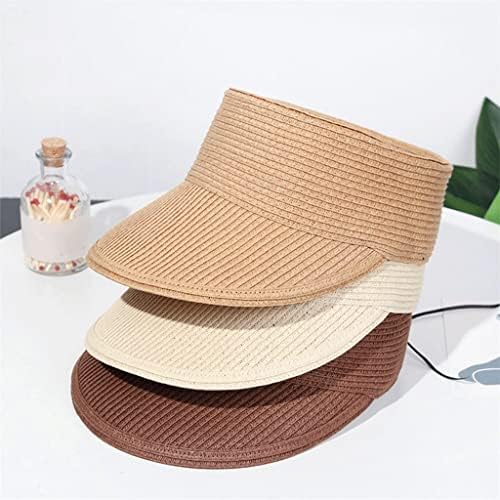 קיץ ריק למעלה כובע שמש נשים חיצוני חוף כובע נייד מתקפל מגולגלת רחב שולי שמש כובע