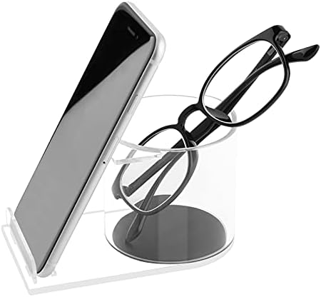CM MultiFuntion מחזיק משקפי משקפי משקפיים מחזיק טלפון חכם משקפיים טלפון סלולרי מחזיק מארגן שולחני שולחן עבודה