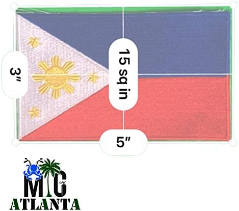 דגל הפיליפינים רקום טלאי דגל דגל תפור על הסמל הלאומי