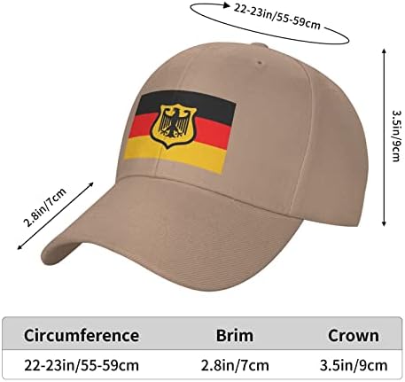 דגל גרמני עם נשר גרמני מבוגרים כובע בייסבול מכסה משאיות משאיות מתכווננות