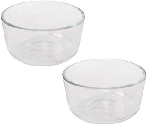 פיירקס 7202 1 כוס זכוכית מזון אחסון מיכל-2 חבילה