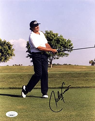 קרלוס פרנקו חתימה יד חתומה 8x10 תמונה JSA מוסמכת PP75092 PGA Tour Paraguayan Golfer.