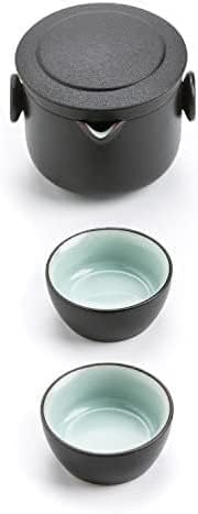 קומקום קומקום קומקום קרמיקה עם 2 כוסות תה חרסינה ערכות תה גאיוואן מערכות תה ניידות מערכות תה שתייה קומקום
