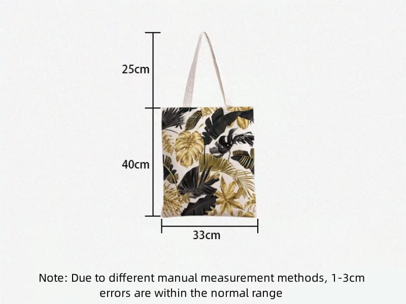 תיק תיק קנבס של סאן הר, עם דפוס עיצוב מודפס לקניות לנשים, תיק טוט