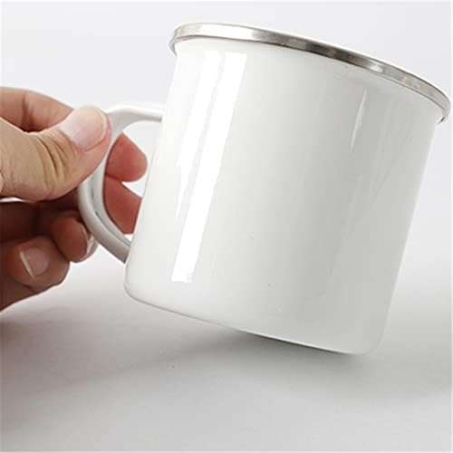 כוס שתייה נירוסטה לבנה, כוס צחצוח רב -פונקציונלית, שטיפת משטח בית משק בית לשימוש חוזר של 350 מל, לבן