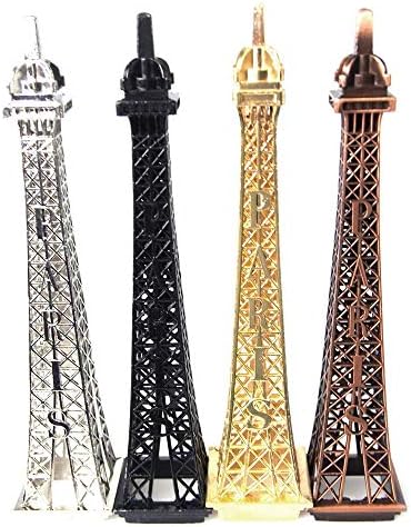גחלילית מייבאת את מגדל אייפל פריז פריז צרפת, גובה 15 אינץ ', זהב