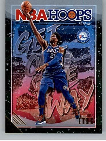 2019-20 חישוקי פאניני צאו מהדרך החורף 10 ג'ואל אמביד פילדלפיה 76ers NBA כרטיס מסחר בכדורסל