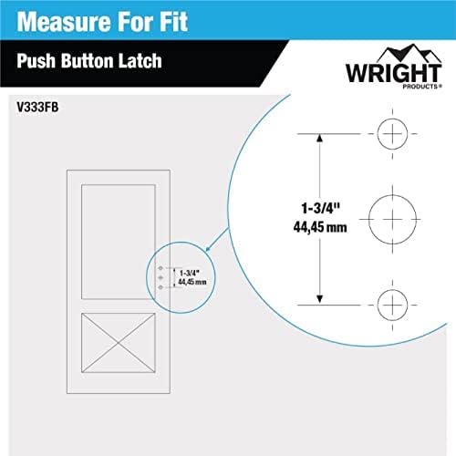 מוצרי Wright מוצרי V333FB ידית לחיצה על כפתור הלחיצה, פלורידה. ברונזה, חום