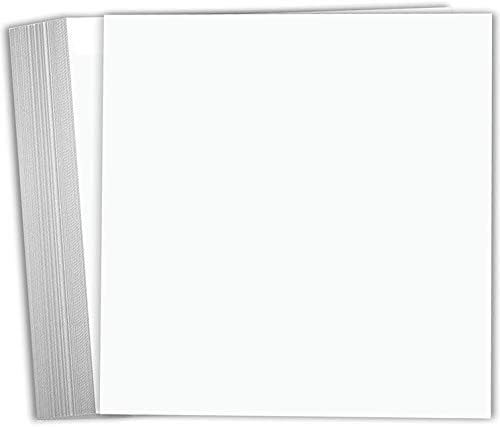 נייר אלבום כרטיסים לבן של המילקו 12 על 12 65 פאונד מלאי כרטיסים-25 מארז