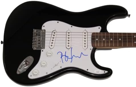בארי מנילו חתם על חתימה בגודל מלא פנדר שחור סטראטוקסטר גיטרה חשמלית ב/ ג 'יימס ספנס אימות ג' יי. אס. איי קואה-מנסה לקבל