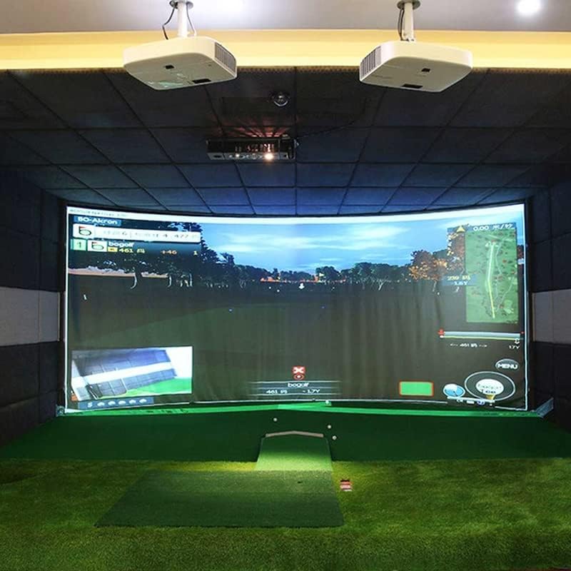 Ydxny גולף סימולטור סימולטור השפעה תצוגה מסך הקרנת מסך מקורה חומר בד לבן גולף תרגיל גולף יעד