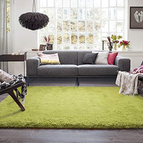 שטיחים באזור פקאפט פלאפי לחדר שינה, שטיח סלון ירוק שאג, שטיחים פרוותיים מפוארים, שטיח מטושטש לחדר ילדים, משתלת, תפאורה