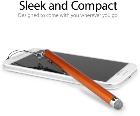 עט חרט עבור Kindle Paperwhite - Evertouch Capacitive Stylus, קצה סיבים קיבולי עט - כתום נועז