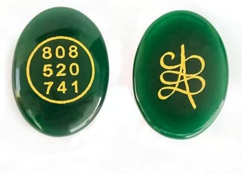 AAA איכותי ירוק ירקן קריסטל אבן מתג כסף מילה וסמל זיבו לכיס פרוספר גבישי אבן דאגה לחרדה טיפול בהקלה על לחץ