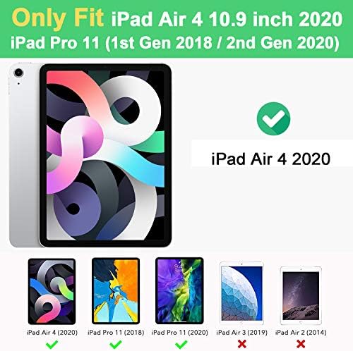 מקרה לאייפד אייר 4 10.9 אינץ '2020, iPad Pro 11 Case 2020/2018, CASII Ultra קל משקל מגן מכסה מגנטי עם שינה אוטומטית/חריצי