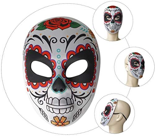 Kesyoo Decor Meen Men Deak Deak Mask Mask Mask Dia de Los Muertos Mexican Classic Day of the Dead Mask Fescip