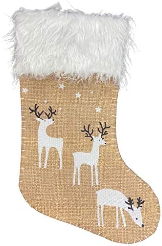 עיצוב עץ חג המולד מתנות גרב סנטה גרב קישוט איש שלג עיצוב הבית גרלנד אורות חג מולד ברור