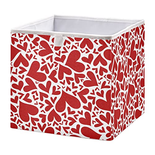 Hearts Add Hearts Shacke Cube Cube Cube Cubes אחסון מתקפל קוביות אטום מים סל צעצועים למארגן קובייה פחים לצעצועים לילדים לילדים