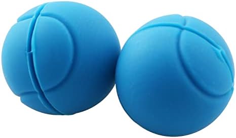 טניס רטט מנחת 2 יחידות טניס כדור צורת טניס מחבט רטט מנחת, סיליקון הלם בולמי, כחול