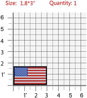 Hecoo USA ארהב דגל אמריקאי מורל PVC תיקון אטב אטב