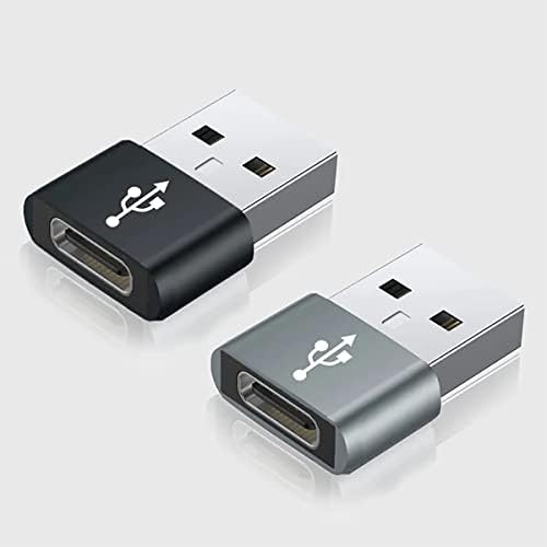 USB-C נקבה ל- USB מתאם מהיר זכר התואם למכשירי Samsung Galaxy Book2 LTE עבור מטען, סנכרון, מכשירי OTG כמו מקלדת,