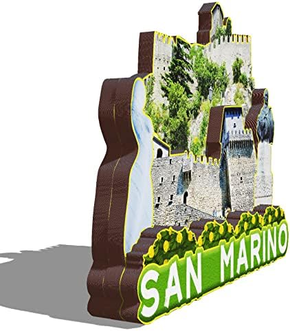 סן מרינו אירופה עץ מגנט 3 ד מקרר מגנטים נסיעות אסיפה מזכרות קישוטי מלאכת יד בעבודת יד-3