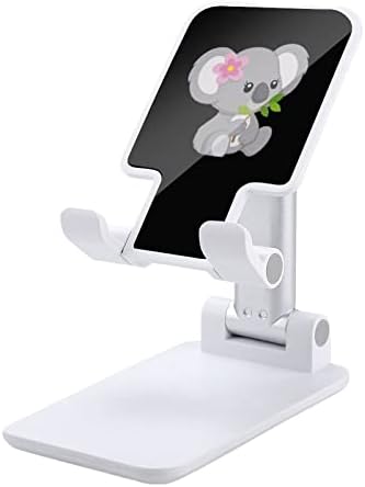 טלפון סלולרי קואלה חמוד לעמוד מתקפל מתכוונן מחזיק סלולרי שולחן עבודה שולחני תואם לטאבלטים של מתגי אייפון