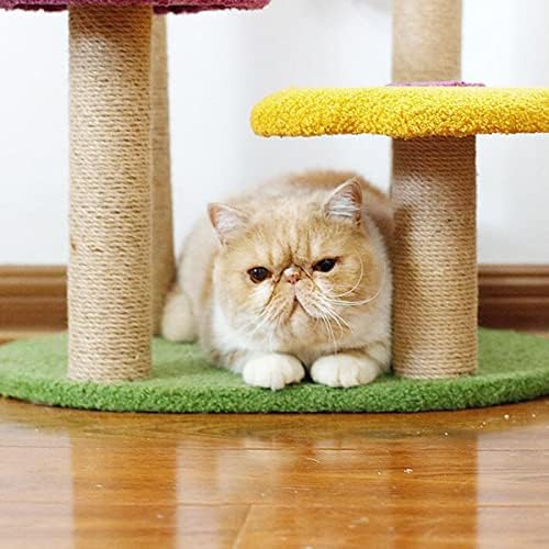 חתול עץ, 25 אינץ חתול עץ דירה רב-רמת חתול מגדל, קטיפה חומר חתול טיפוס מגדל עבור מקורה חתולי סטנד בית ריהוט