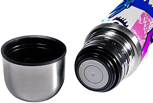 SDFSDFSD 17 גרם ואקום מבודד נירוסטה בקבוק מים ספורט ספורט קפה ספל ספל מעביר עור אמיתי עטוף BPA בחינם, נקודות דיו