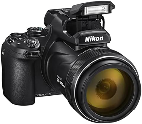 Nikon CoolPix P1000 16.7 נקודה דיגיטלית מצלמה וצילום מצלמה + זיכרון 128 ג'יגה -בייט + LED Video Light + Case + מסננים +