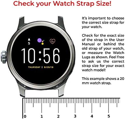 רצועת צפייה מהירה של שחרור מהיר מהיר תואם למאובנים Gen 5e Smartwatch Silicone Strap Strap עם נעילת כפתורים,
