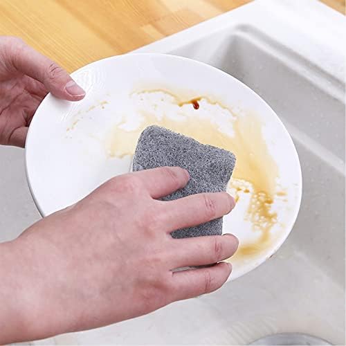 Giligege כבד חובה תאית קרצוף ספוג ספוג שטיפת כלים דו צדדית למטבח 5 אריזות כדורי מרכך בד עבור סט מייבש של שניים