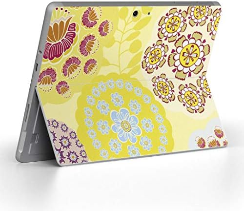 כיסוי מדבקות Igsticker עבור Microsoft Surface Go/Go 2 אולטרה דק מגן מדבקת גוף עורות 000712 פרח צהוב