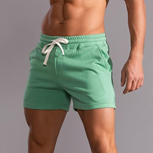 מכנסיים קצרים של DGOOPD Mens 5 אינץ 'מכנסיים קצרים אתלטי ספורטיביים אלסטיים מכנסיים קצרים כותנה רזים מתאימים