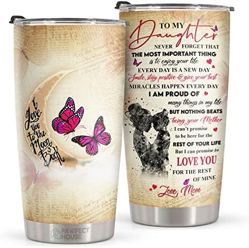 בית פו -פקט 20oz כוס נירוסטה כוס - אמיץ, חזק יותר, חכם יותר - מתנת בת - מתנה לבת מאמא - מתנות לנשים יום הולדת