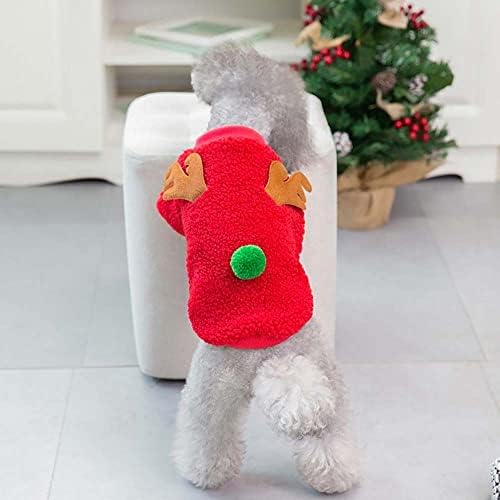 סוודר בגדי כלבי חג המולד של צ'דלטד, מעיל תחפושות כלבים לשנה החדשה לסתיו לחג המולד