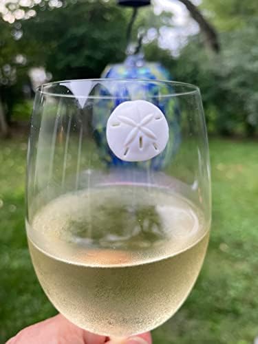 פשוט מקסים חוף יין זכוכית קסמי - מגנטי לשתות סמני עבור ללא גזע או נבע זכוכית-סט של 12 יין מגנטים