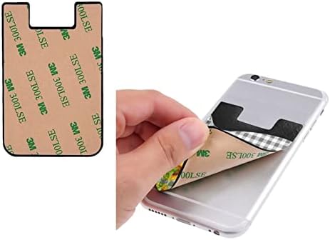 Gagaduck Buffalo דבק טלפון כיס טלפון סלולרי מקל על ארנק כרטיסים עם שרוול מזהה אשראי תואם לרוב הסמארטפונים