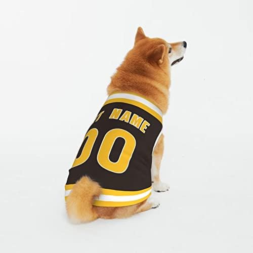 כלב בייסבול בהתאמה אישית חולצת טריקו חיות מחמד בגד גופיות מחמד שם מותאם אישית מספר קבוצה צבעי לבוש מאוהדי ספורט מתנות