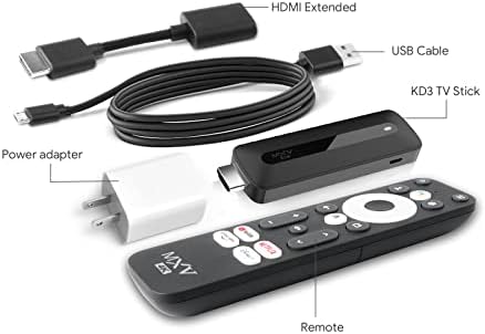 TV Stick Android - KD3 TV Android TV עם Google Netflix Certified, Dol -By Audio 4K Streaming Stream עם RAM